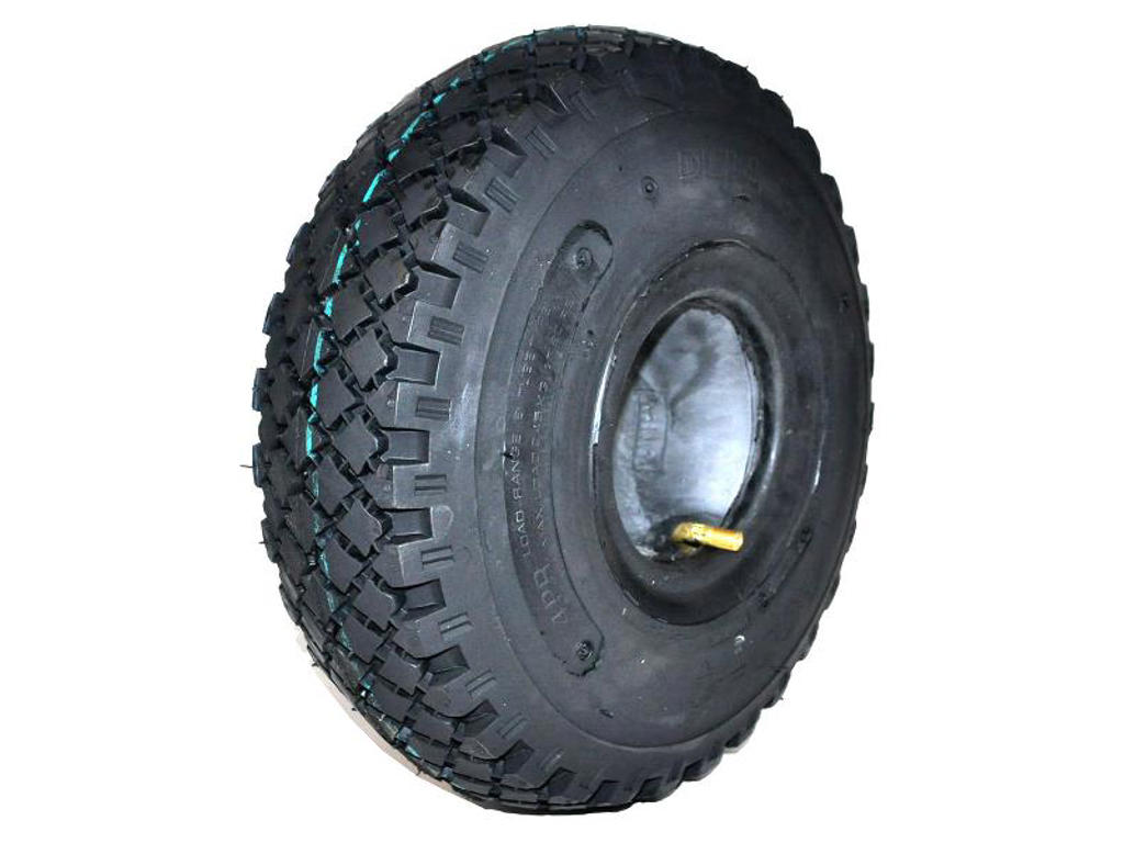 Dæk Og Slange 4 X 4,00 Slange Med 90 Graders Autoventil fra Deli Tire