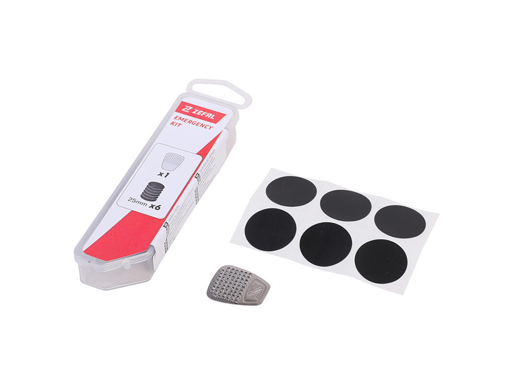 Repair Emergency Kit   6 Lapper Uden Lim & Tubeless Grater fra Zefal
