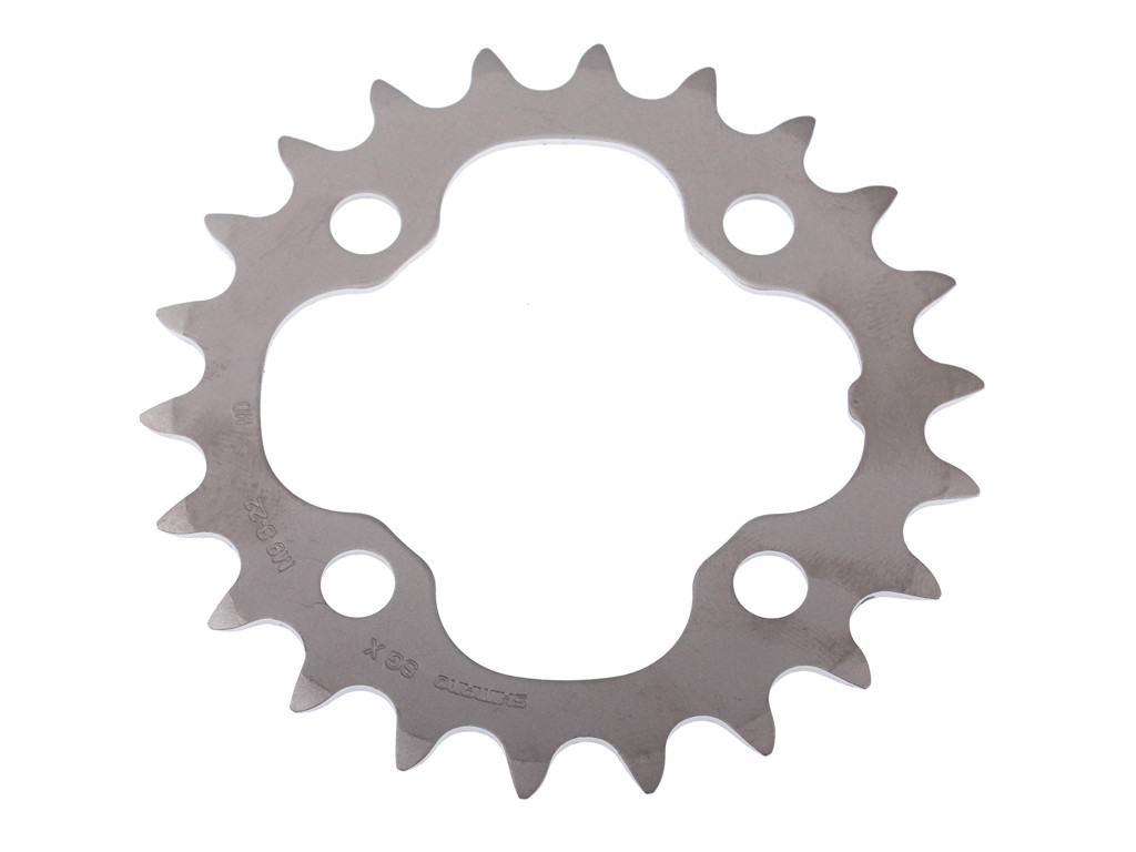 Klinge 22 Tands   Deore ø64mm 4 Huls Sølv fra Shimano