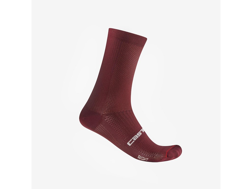Espresso 18 Cykelstrømper   Deep Bordeaux   Xxl fra Castelli