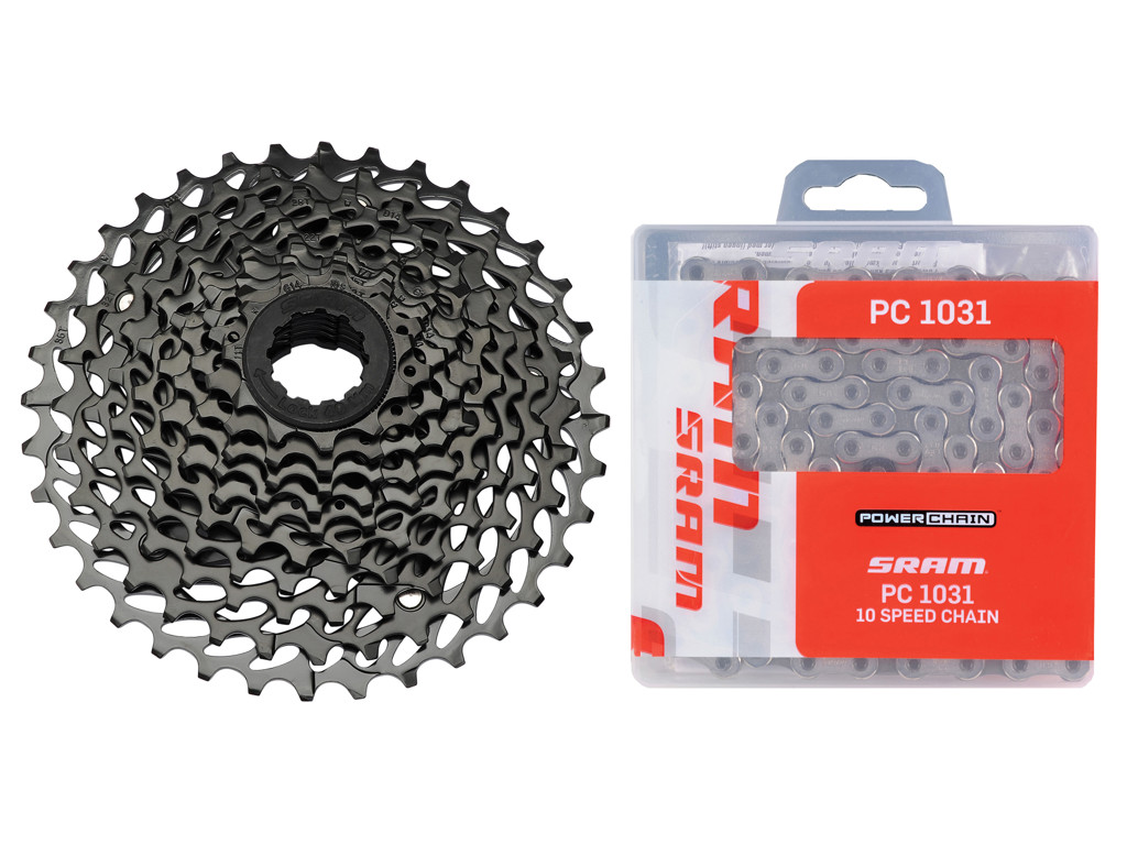 Sampak 10 Gear   11 36t   Mtb Pg 1020 Kassette Og Pc1031 Kæde fra Sram