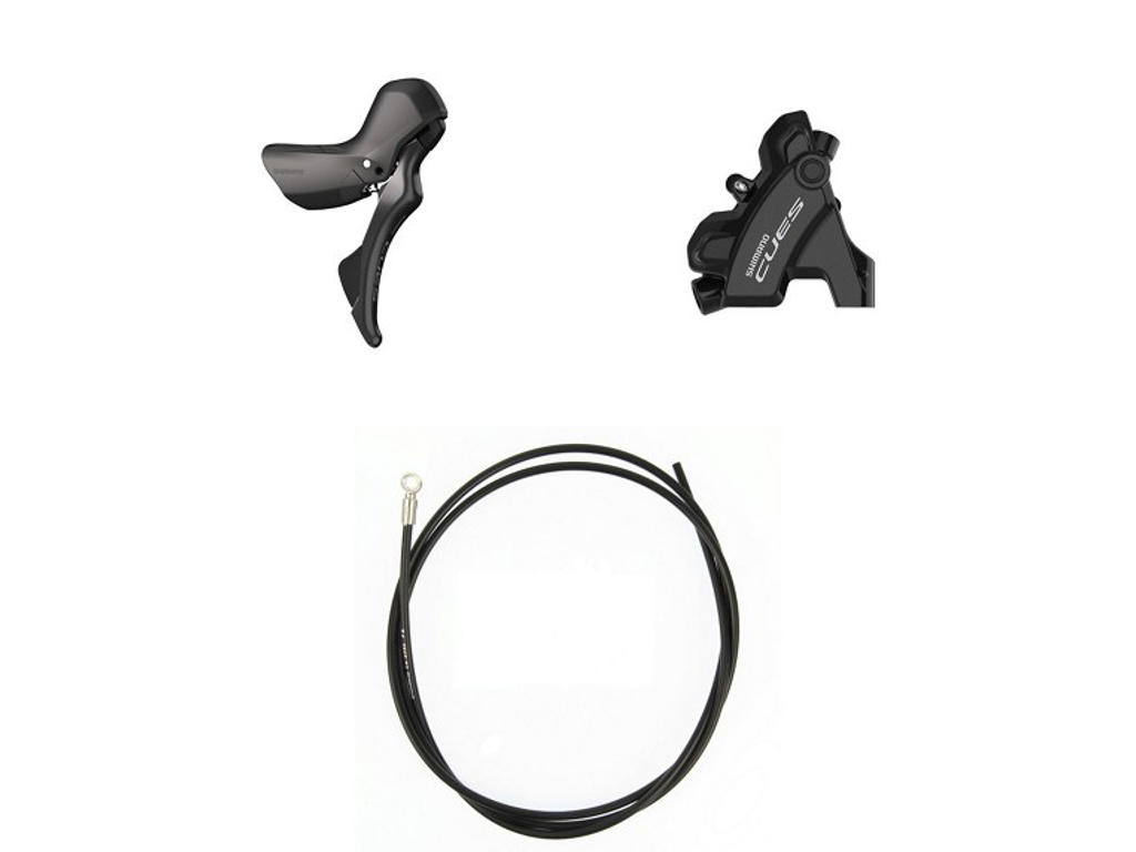 Cues Road Skifte  Og Bremsegreb Med Bremsekaliber Hydraulisk   Bag Højre   St U6030 Og Br U6 fra Shimano