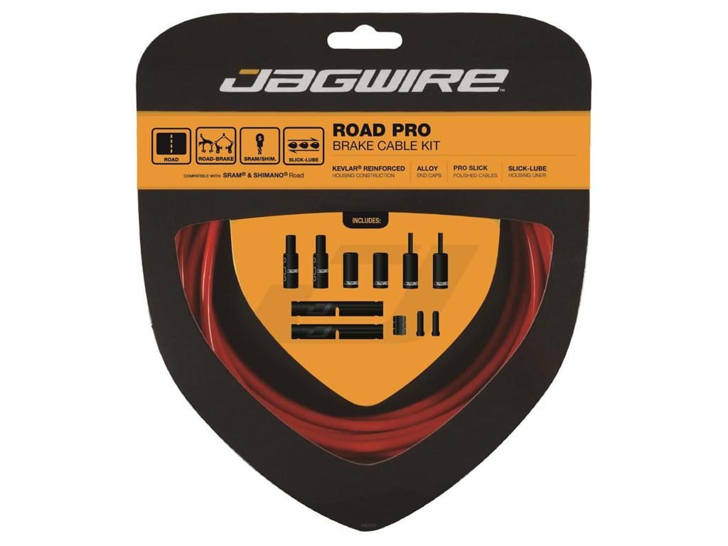 Road Pro   Bremsekabel Sæt Til Road   Rød fra Jagwire