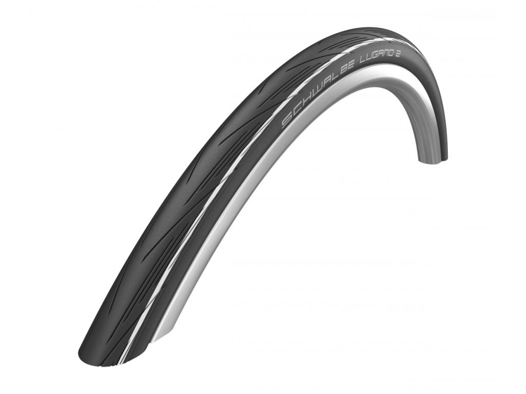 Lugano Ii   K Guard Tråddæk   700x25c (25 622) Sort Hvid fra Schwalbe