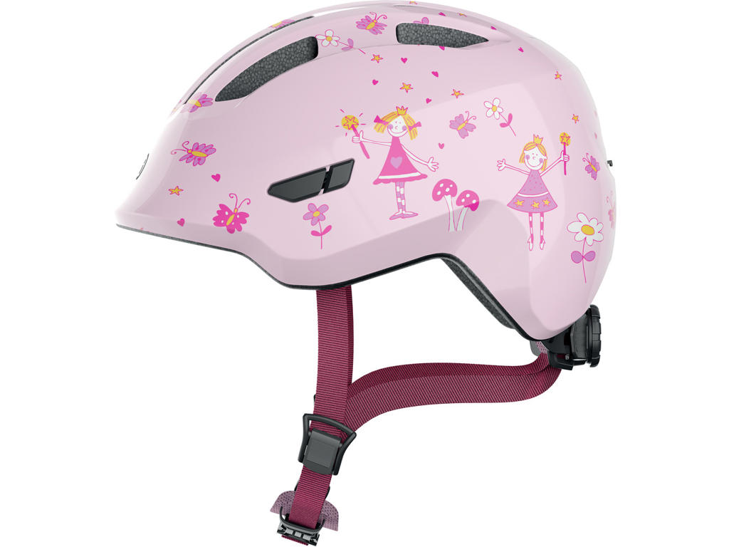 Smiley 3.0   Cykelhjelm Til Børn   Rose Princess   Str. 45 50 Cm fra Abus