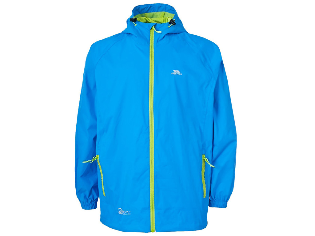 Qikpac   Regnjakke   Unisex   Cobolt   Xs fra Trespass
