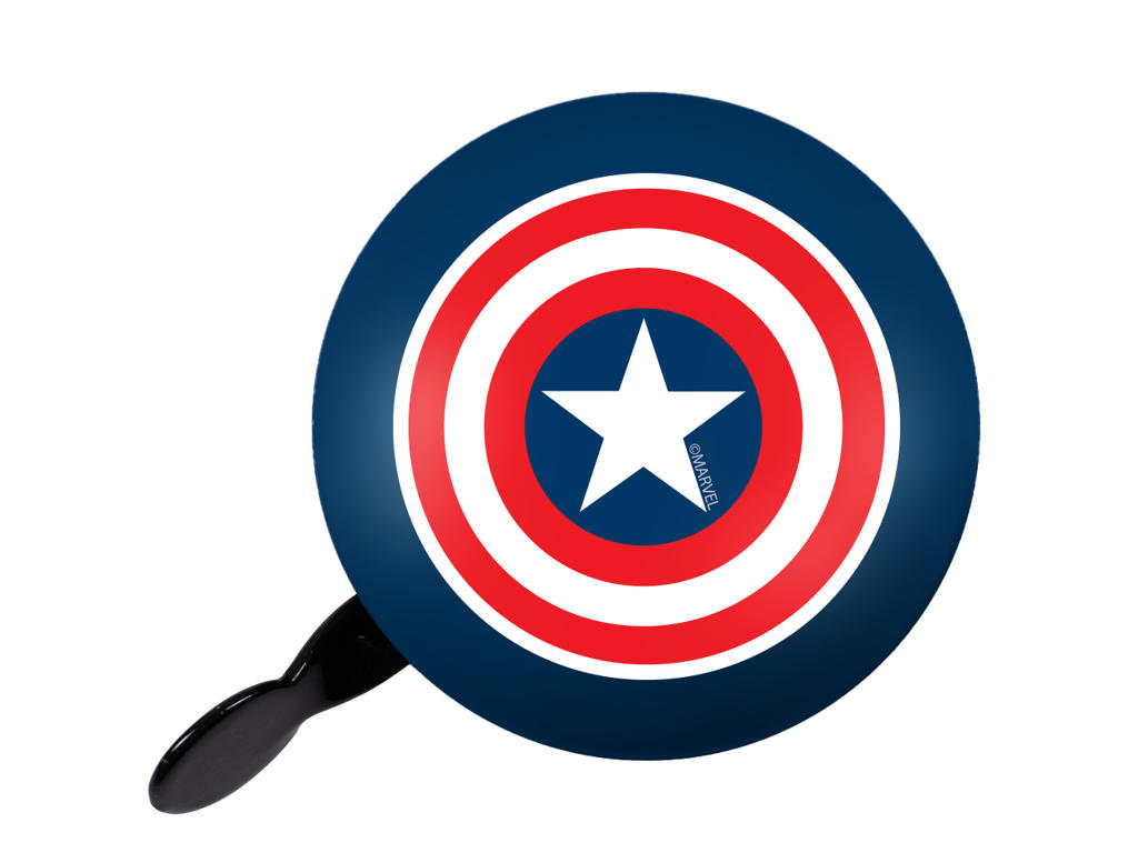 Avengers Captain America   Vintage Ringeklokke   Blå Rød    Str. ø80 Mm fra Seven