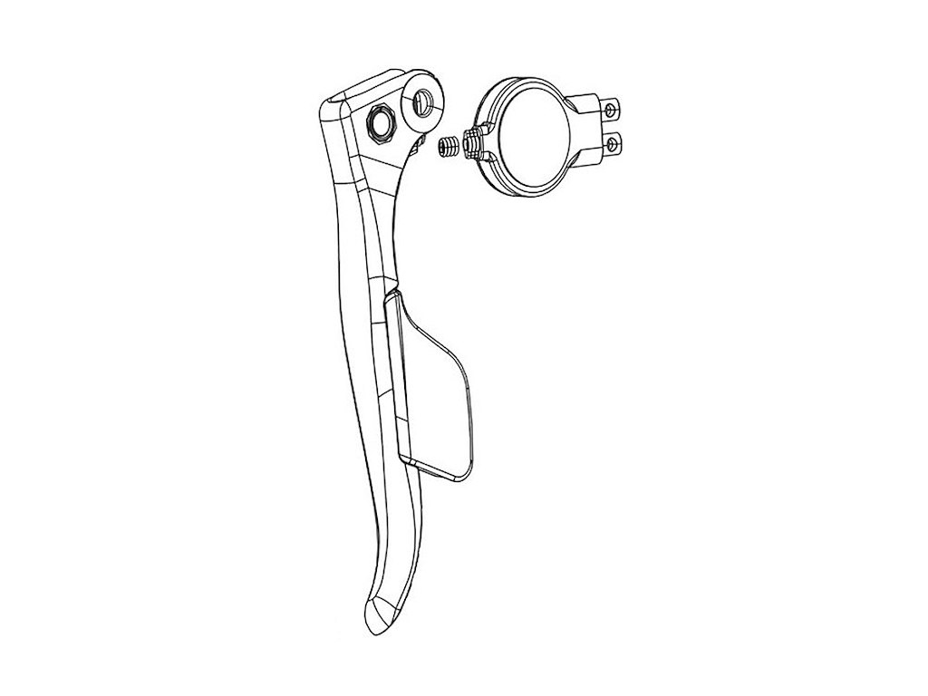 Rival Axs E1 Venstre Ed Bremsegreb Reservedel Paddle & Electrik Pod fra Sram