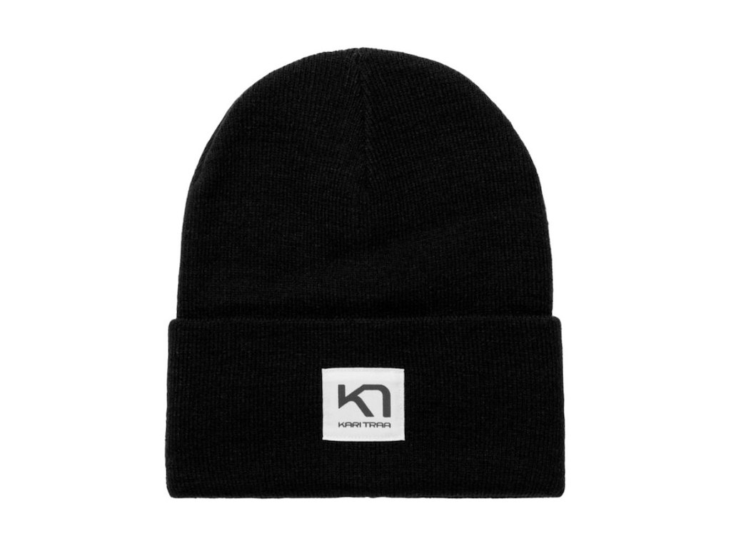 Røthe Beanie   Hue   Sort   One Size fra Kari Traa