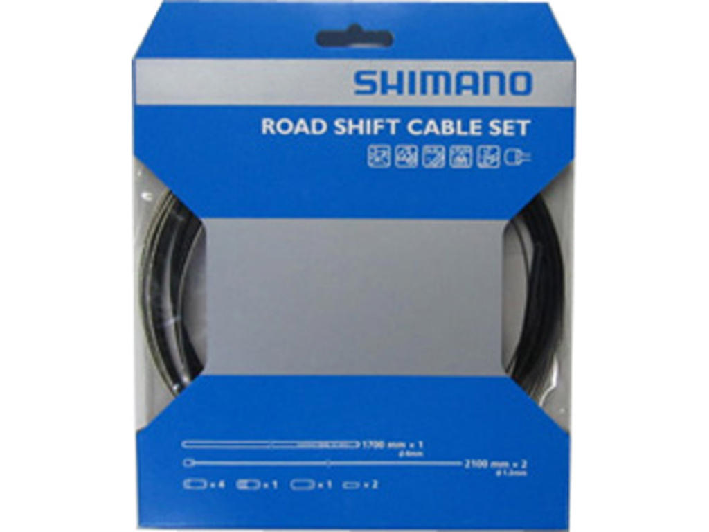 Gearkabel Sæt Sort Til Racer Sportscykler fra Shimano