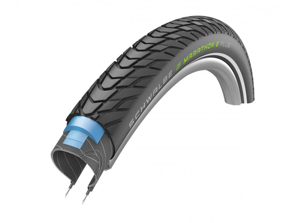 Marathon E Plus   Tråddæk   27,5x2,00 (50 584) E 50   Sort fra Schwalbe