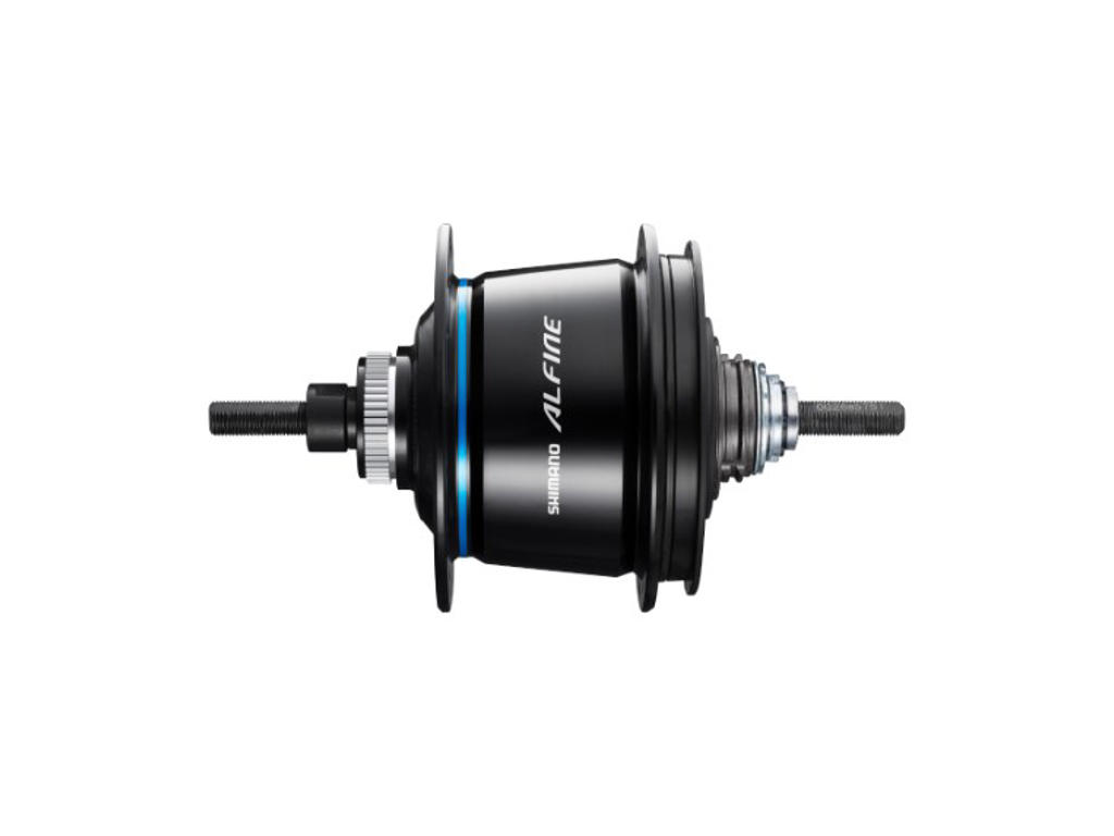 Alfine Di2   Bagnav Med 11 Gear, Friløb Og Til Skivebremse   36 Eger Huller   Sort fra Shimano
