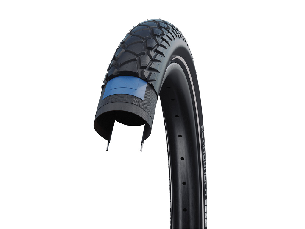 Al Grounder   Performance Line Dd   Tråddæk   29x2,35 (60 622) E 50   Sort Refleks fra Schwalbe
