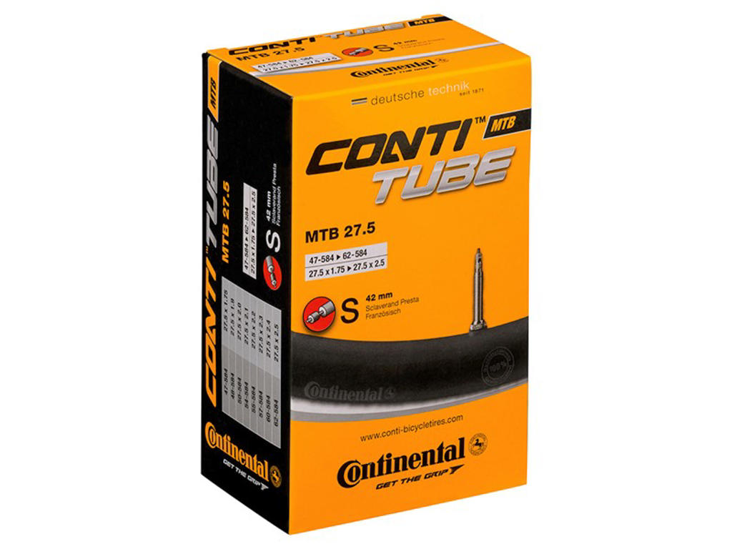 Mtb 27,5   Cykelslange   Str 27,5x1,9 2,4 (47 62x584) fra Continental
