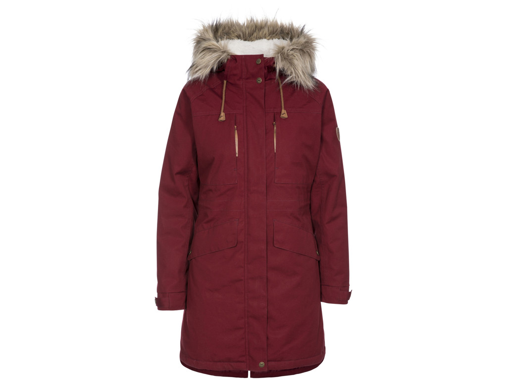 Faithful   Parka Jakke Dame   Merlot   Str. Xs fra Trespass