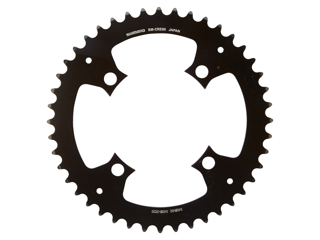 Steps   44 Tands Klinge Sort   Sm Cre80   Uden Kædebeskytter fra Shimano
