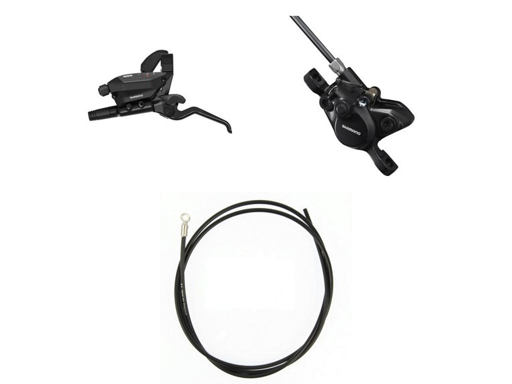 Mt200   Hydraulisk Bremsesæt Og Mekanisk Gearskifter 3 Klinger   For Venstre fra Shimano