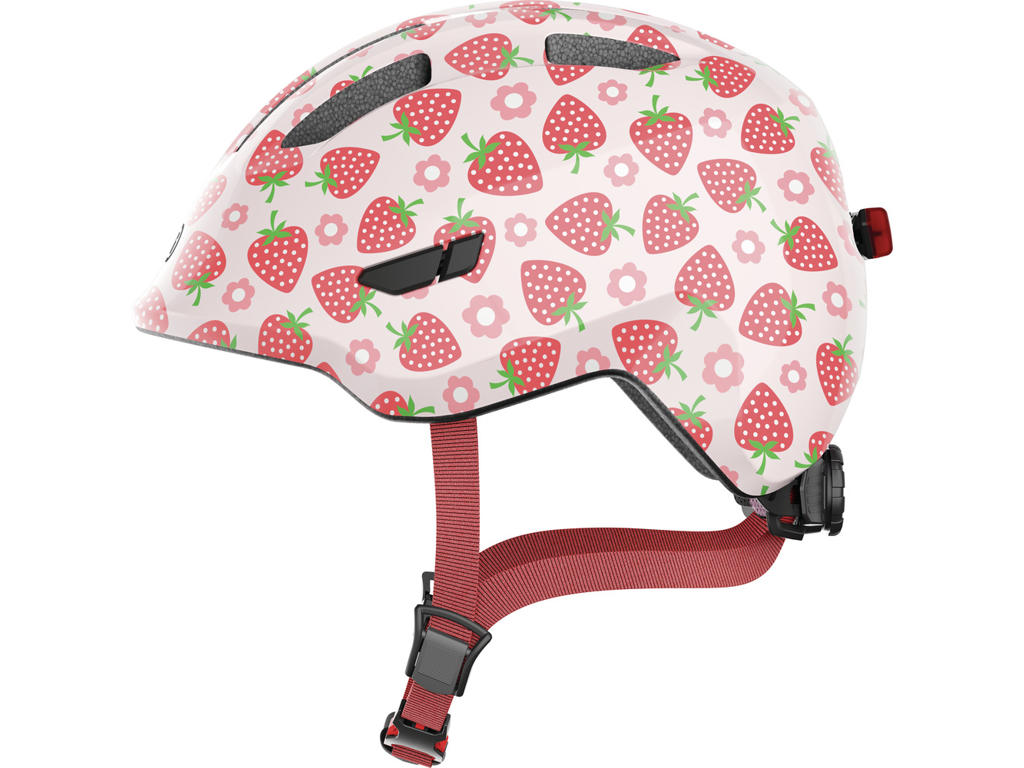Smiley 3.0 Led   Cykelhjelm Til Børn   Rose Strawberry   Str. M fra Abus