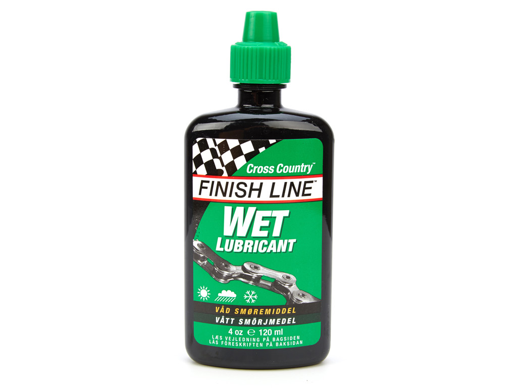 Olie   Cross Country Wet 120ml Drypflaske Grøn fra Finish Line