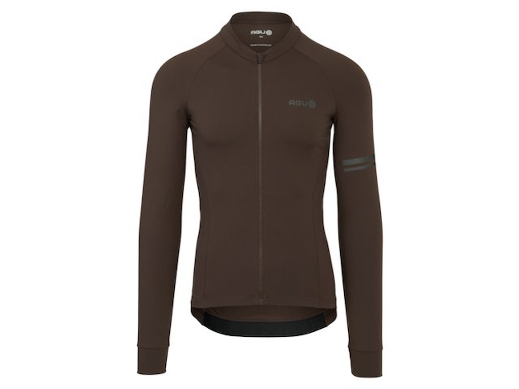 Performance Solid Jersey   Cykeltrøje   Lange ærmer   Herre   Ground Coffee   S fra Agu