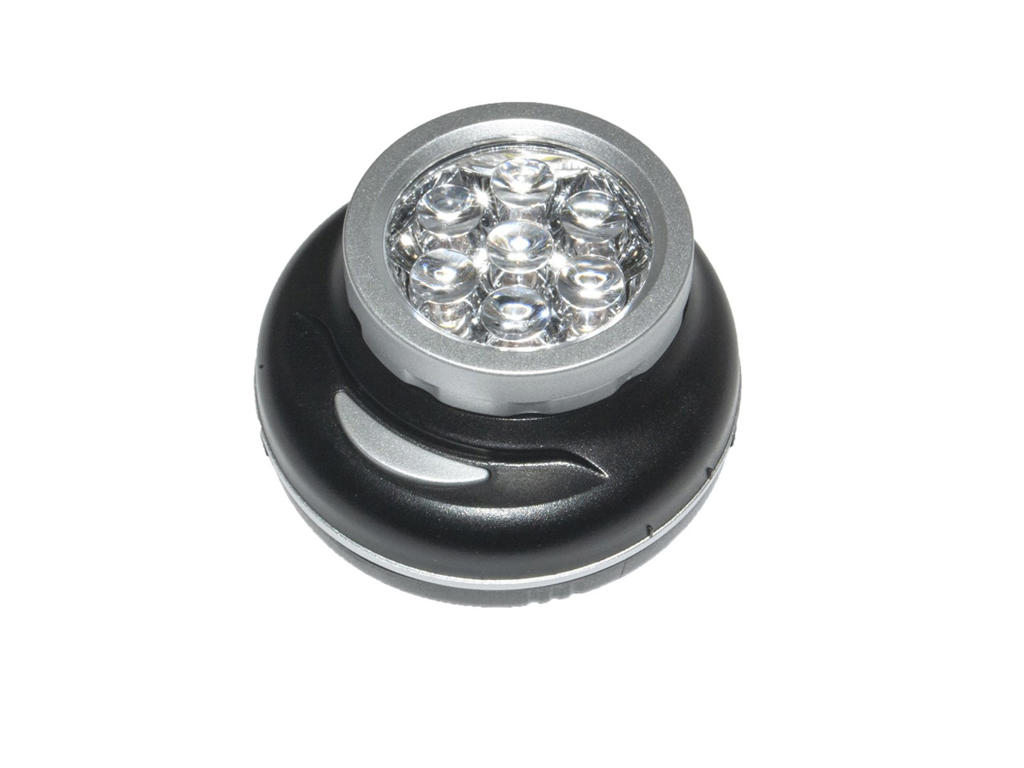 7 Led Pandelampe   Inkl. Beslag Til Styr 25 32 Mm   Sort fra Bike Attitude