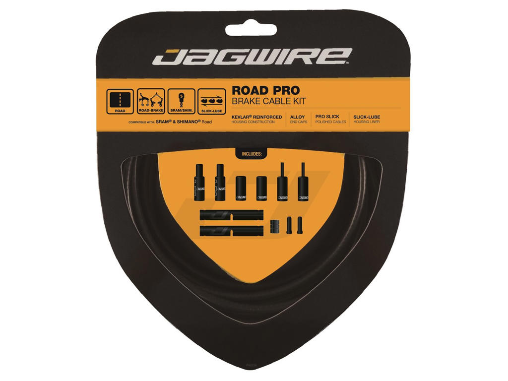 Road Pro   Bremsekabel Sæt Til Road   Mat Sort fra Jagwire