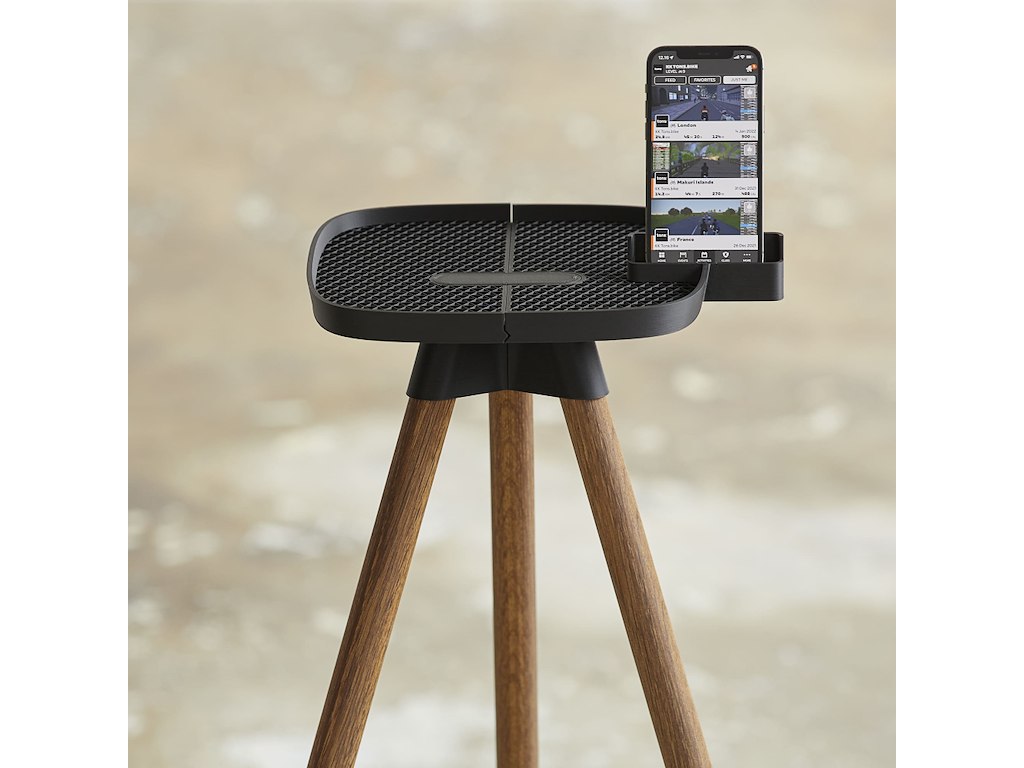Tray   Bord Med Mobilholder   Smoked Oak fra Tons