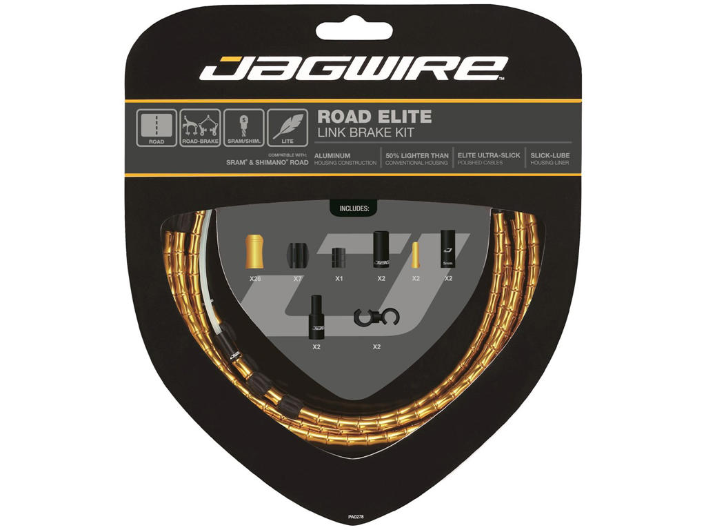 Road Elite   Bremsekabel Sæt Til Road   Guld fra Jagwire