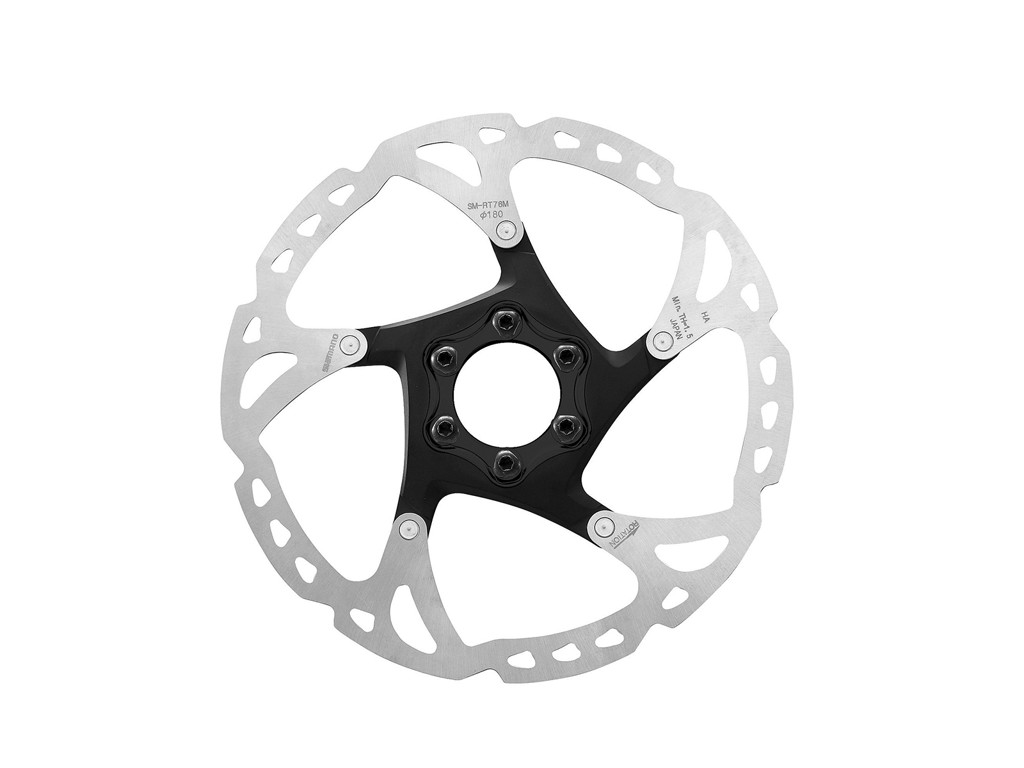 Deore Xt   Rotor Til Skivebremser   180mm   Model Sm Rt76 M   6 Bolt Type fra Shimano