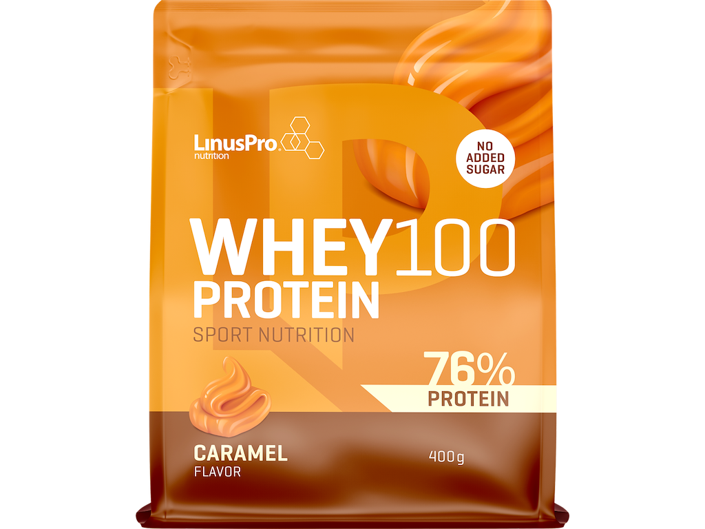 Whey100   Karamel   400g fra Linuspro