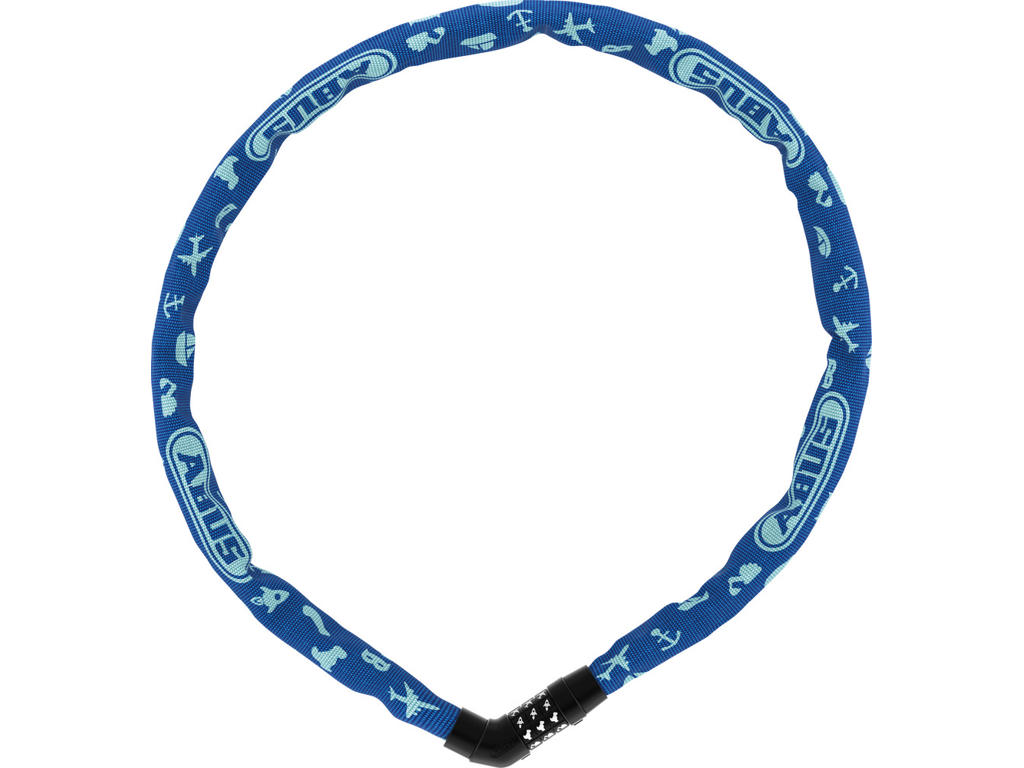 4804c Steel O Chain   Kædelås   75cm   Blue Symbols fra Abus