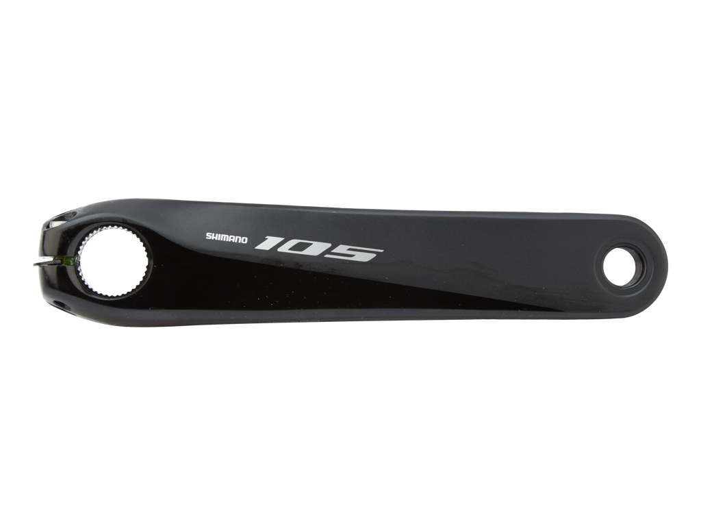 105   Pedalarm Venstre Side Til Fc R7000   175mm Lang   Splined Fit   Sort fra Shimano