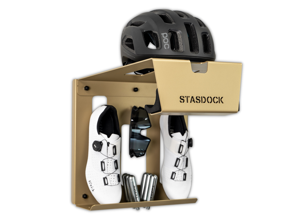 Vægmonteret Cykelophæng   Guld fra Stasdock