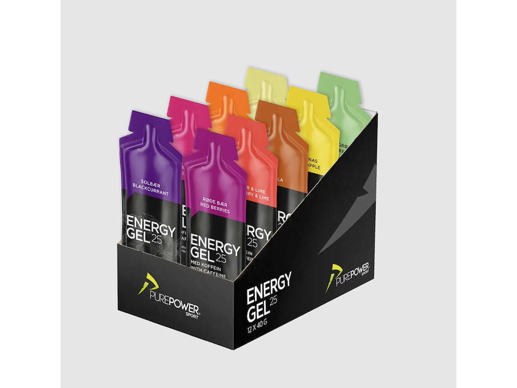 Energy Gel   Smagsprøvepakke   9 Stk fra Purepower