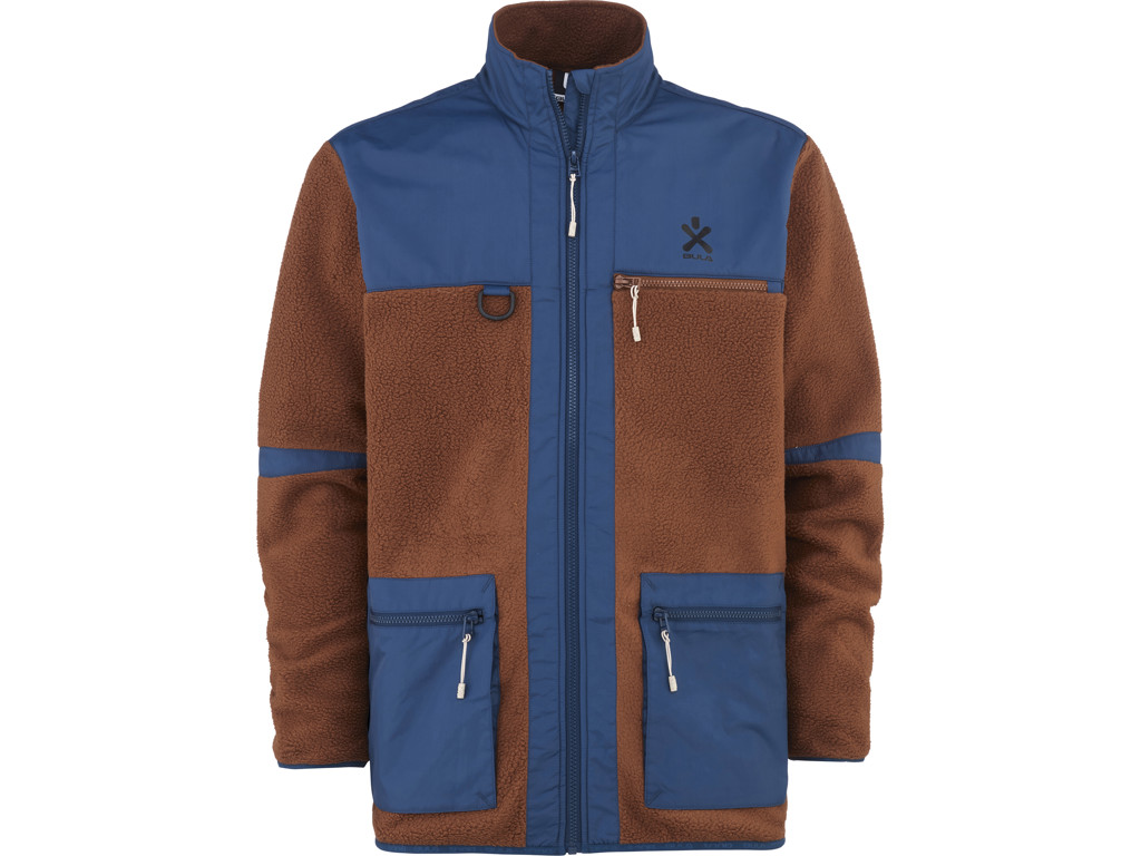 Utility   Fleece Jakke   Brun Blå   Str. M fra Bula