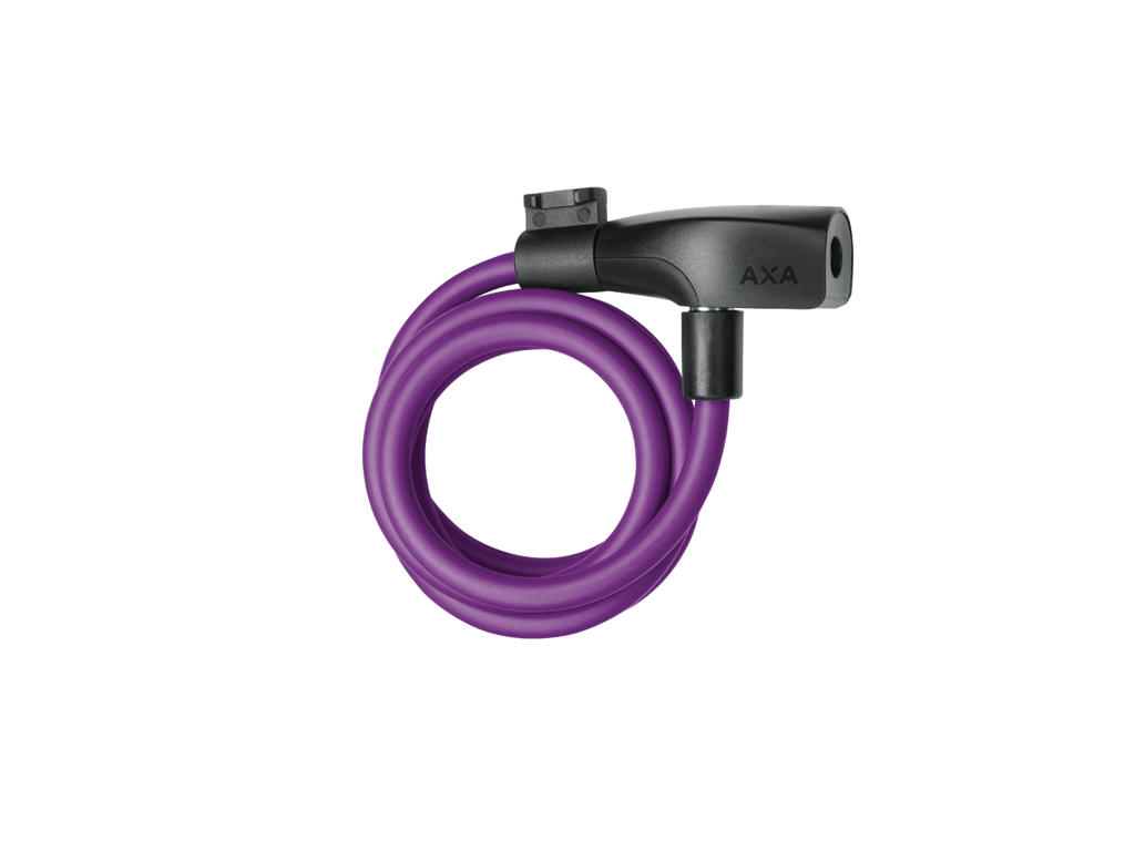 Axa Resolute 8 120   Spirallås Med Nøgle   120 Cm   Royal Purple fra Axa Basta