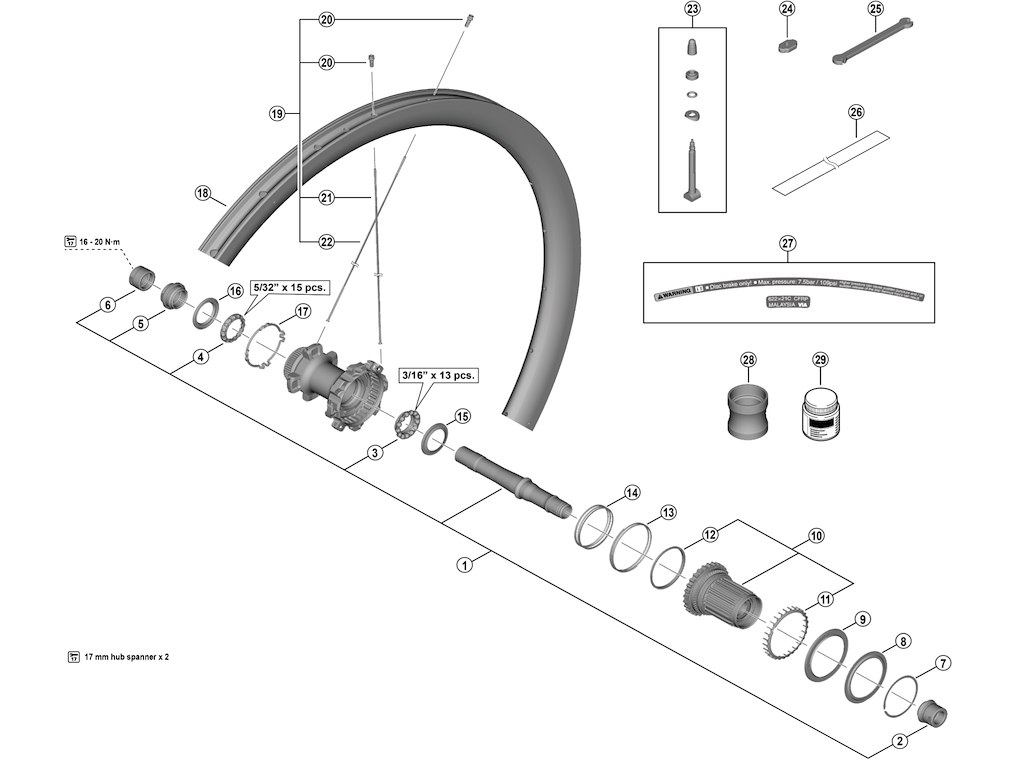 Dura Ace Lukkemøtrik Enhed Venstre Med O Ring Til Baghjul Model Wh R9270 C36 Tl R fra Shimano