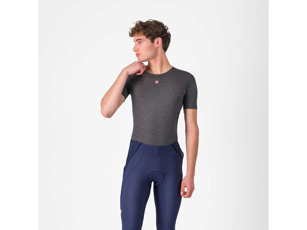 Medio Baselayer Ss   Svedundertrøje   Melange Gray   M fra Castelli