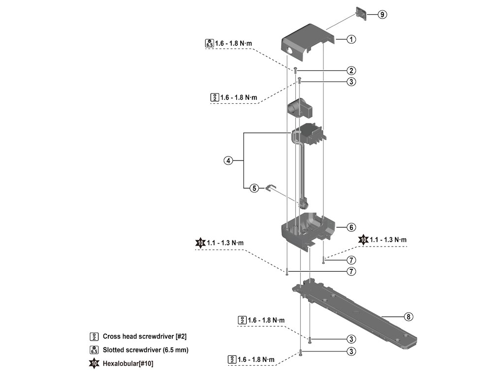 Steps Harness Enhed 920mm Lang Til Model Bm En400 fra Shimano