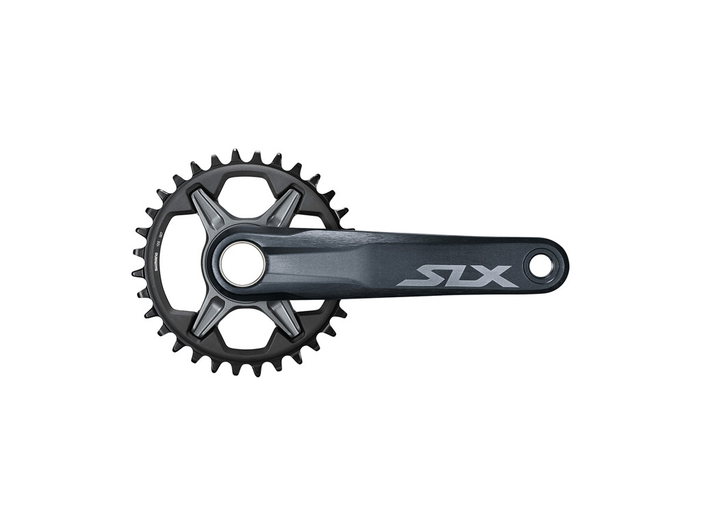 Slx   Kranksæt Fc M7120   Sort   Single Uden Klinge 165 Mm Pedalarme fra Shimano