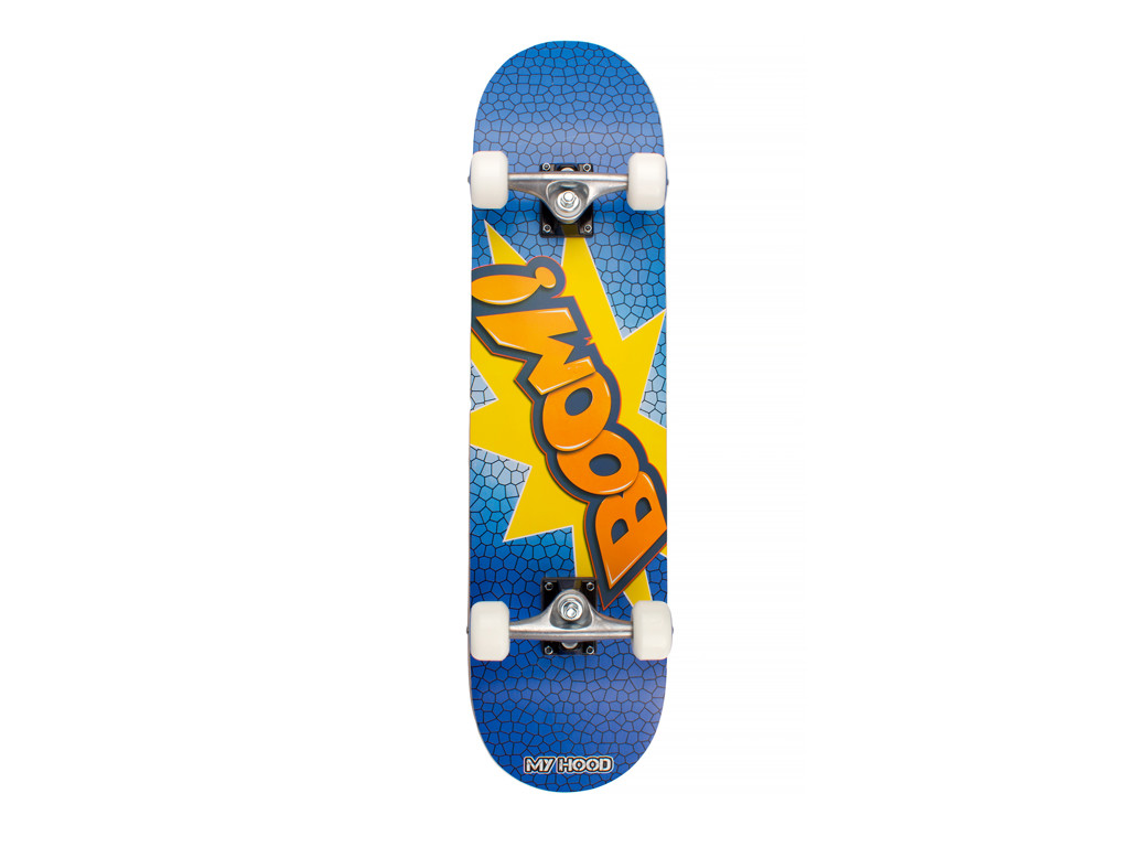 Boom   Skateboard   Abec 9 Blå Orange fra My Hood