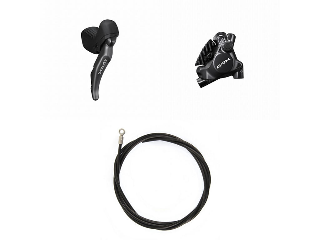 Grx   Skifte Og Bremsegrebssæt   Br Rx820 St Rx820   Højre Bag   Hydraulisk   Sort fra Shimano