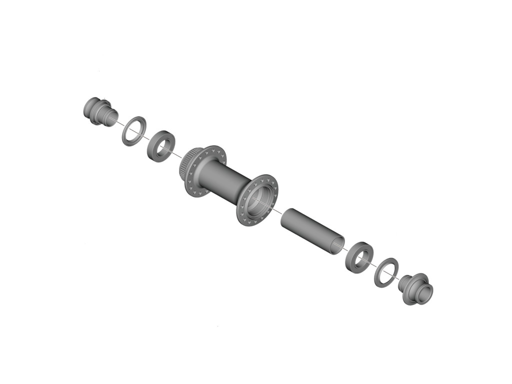 Deore   Akselsæt Til Fornav   110mm X 15mm E Thru   Hb Mt410 B fra Shimano