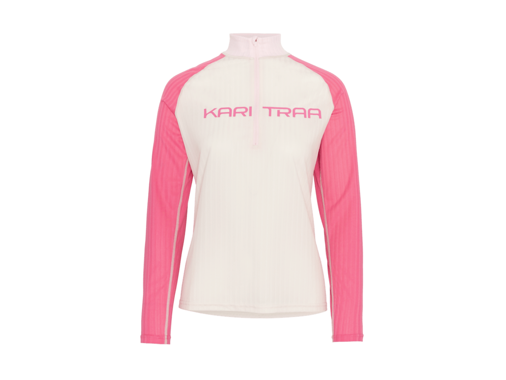Ella Half Zip   Trøje   Pink   Str. S fra Kari Traa