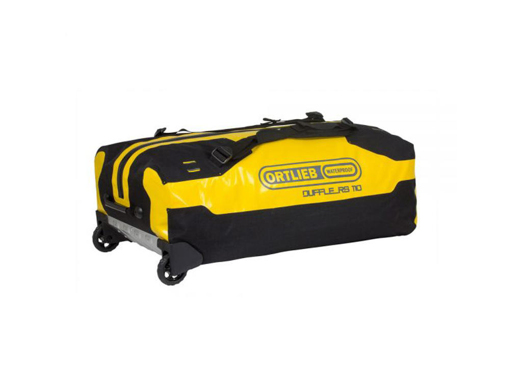 Duffle Rs   Rejsetaske M. Hjul   Gul Sort   110 Liter fra Ortlieb