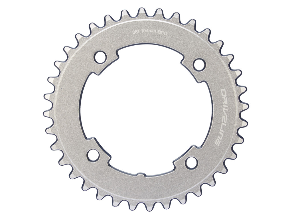Klinge 36 Tands ø104mm 4 Huls Sølv fra Driveline