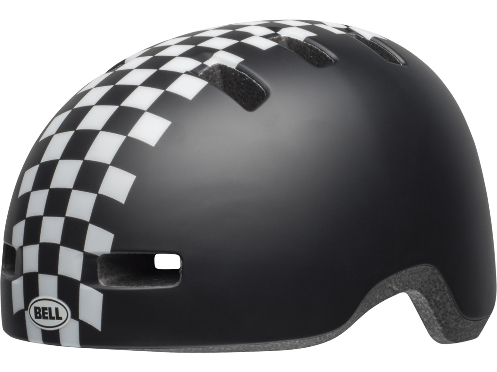 Bell Lil Ripper   Cykelhjelm   Str. 48 55 Cm   Checkers Mat Sort Hvid fra Bell Helmets