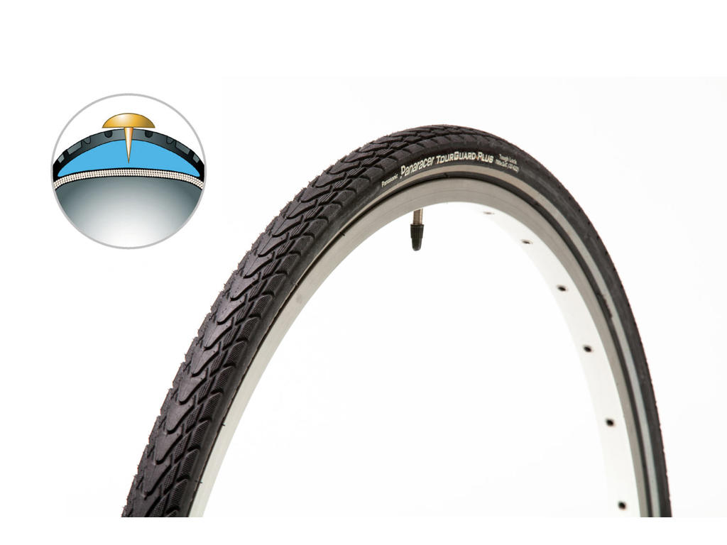 Dæk 700x32c   Tourguard Plus   4,5mm Gummi Indlæg fra Panaracer