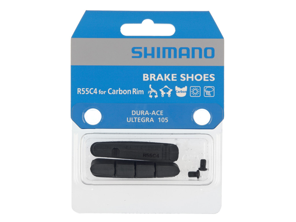 Dura Ace   Bremsegummi   1 Sæt   Type R55c4   Carbon Bremseflader fra Shimano