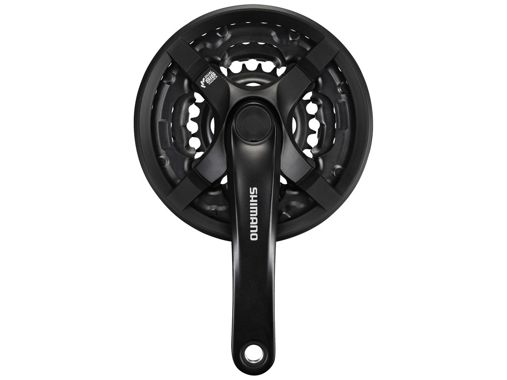 Fc Ty501   Kranksæt Trippel 42 34 24 Tands   175mm Pedalarme   Med Chain Guard fra Shimano